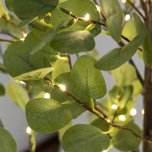 Lightshare JQS6FT Lighted Eucalyptus Tree Warm White Led Artificial Greenery thumb #8