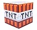 Minecraft TNT 4-Inch Tin Storage Box Cube Organizer with Lid | Basket Container, Cubby Cube Closet Organizer, Home Decor Playroom Accessories | Video Game Toys, Gifts and Collectibles