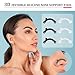 6 Pairs Nose Shaper Nose Up Lifting Shaping Clip Invisible Nose Lifter Beauty Tool Nose Shaper Inserts Silicone Nose Straightener Nose Lift Tools Nasal Shaper for Women Men (Black, White)