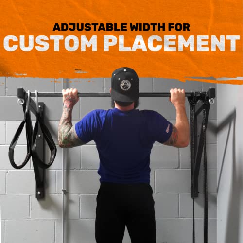 Bells Of Steel Pull Up Bar Chin Up Bar - Pullup Bar Wall Mount - Ceiling Mount Pull Up Bar - Strength Training Pull-Up Bars - 32 Mm Diameter Indoor Pull Up Bar, 14 Gauge Steel, 330 Lb Capacity #TOP1