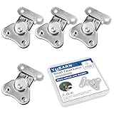 4 PCS Loaded Butterfly Twist Latch, Small Spring Latch for Case Chest Closure, Butterfly Draw Latch for Flight Cases, Equipment Boxes, Suitcases,Wooden Box, Instruments