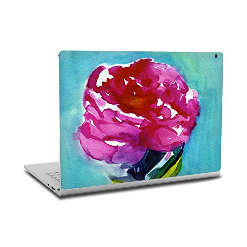 Autocollant vinyle pivoine fleurs masque les rayures Surface Book 2