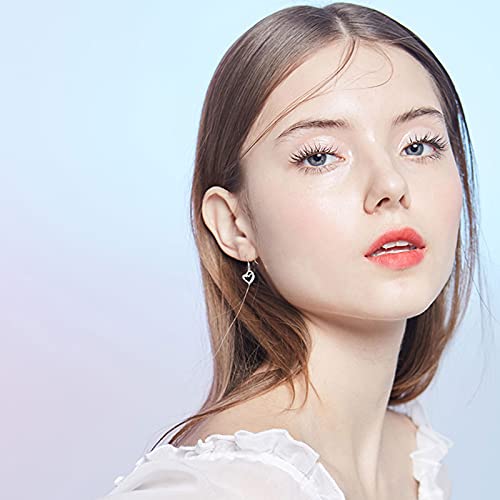 Open Heart Dangle Drop Earrings For Women Sterling Silver Twisted Forever Love Heart White Gold Plated Hook Earrings For Mother’s Day Birthday Gifts For Mom Girls Wife Lady Her #TOP2