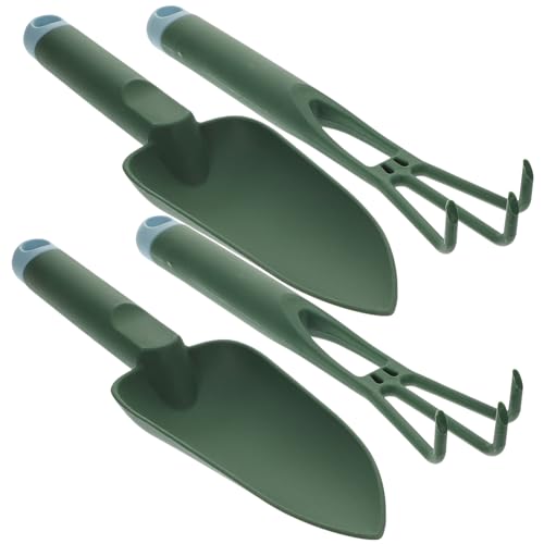 Kisangel 2sets Kit de herramientas de jardinería en plástico miniatura 1