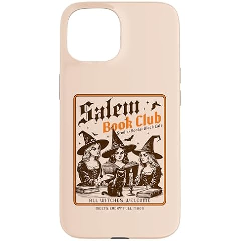 iPhone 15 Salem Book Club Halloween Case Cover