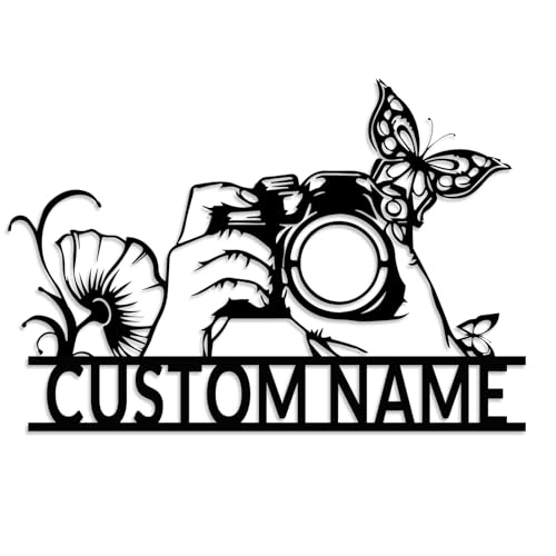Lirsouier Personalized Gift for Photographer Custom Camera Wall Decor Camera