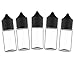 Chubby Gorilla V3 Lot de 10 Bouteilles de 30 ML en Plastique pour Licorne pour liquides, huiles et e-liquides, avec Compte-Gouttes – 30 ML (Bouteille Transparente avec Bouchon Noir)