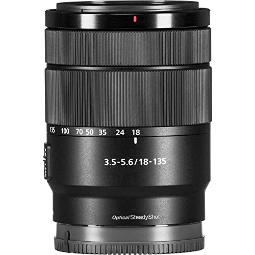 Image of Sony E 18-135mm f /3.5-5.6 OSS Lens (SEL18135) + Filter Kit + Lens Cap Keeper + Cleaning Kit + More (Renewed)