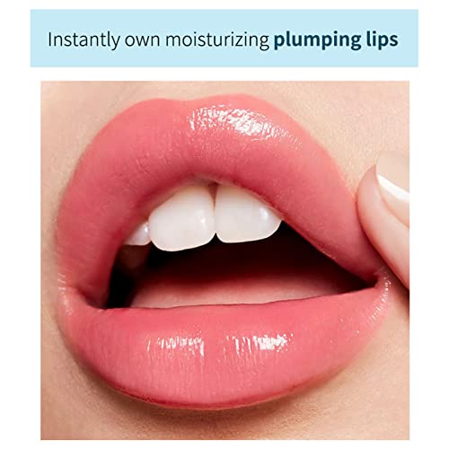 Lip Plumper Lip Gloss, Lip Maximizer Balm Plumper Lip Extreme Volume, Healthy Enhancer Hydrated Lips, Moisturize, Eliminate Dryness Wrinkles Enhances Plump Gloss (Clear Pink Color) - Image 4