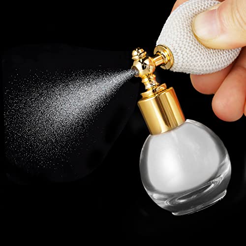 AOOWU Glitzer Spray, Glitterspray für Face und Body, Glitzer Haarspray Make-up Sparkle Puder Kosmetik Shimmer Highlighter, Powder Glitzer Spray Haare Körper für Weihnachten Rave Party(Silber)