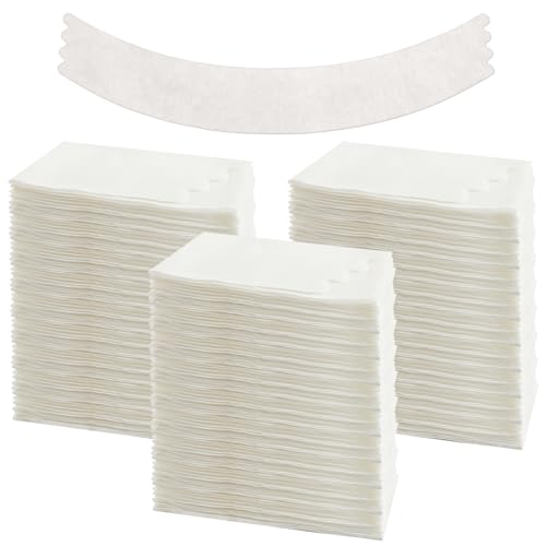 Image of Neer 50 Pcs Tummy Liners for Sweat White Thin Cotton Fabric Belly Sweat Liners Plus Size Belly Pads for Skin