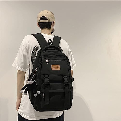 Casual Backpack Large Capacity Gorilla Backpack Waterproof Camping Hiking Travel College Laptop Travel Man Woman 2024 (Black)3