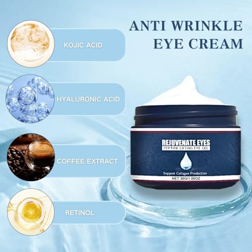 Trendyfave Anti Wrinkle Eye Cream, Retinol Eye Cream For Eye Bags & Dark Circles, Diminishing Deep Wrinkles And Fine Lines Caffeine Eye Cream, Eye Contour Firming Eye Cream, Mens Eye Cream - Image 3