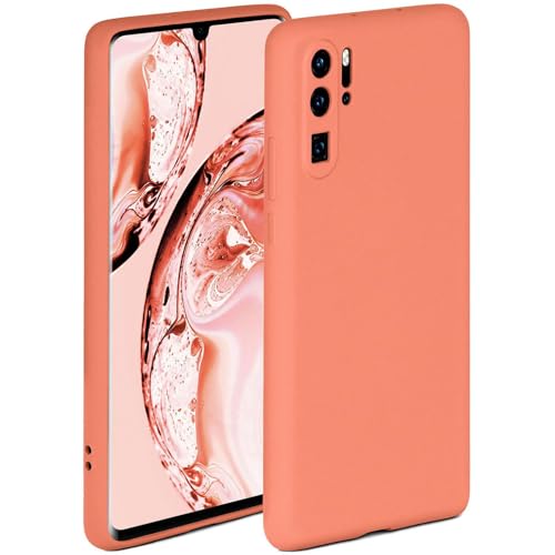 - Custodia morbida compatibile con Huawei P30 Pro New Ed bordo rialzato per la protezione dello schermo a doppio strato colore: corallo opaco silicone