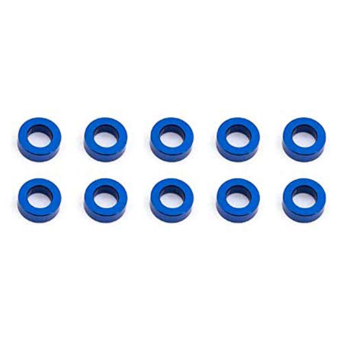 Rondelles ballstud aluminium 5.5 X 2.0mm bleu pour calage de suspension