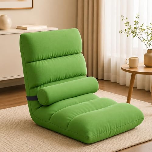 Fauteuil de sol avec dossier réglable 5 positions et déhoussable - 6