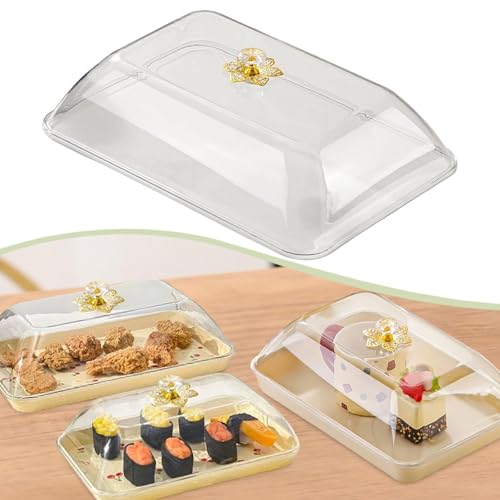 Tapa para alimentos rectangular de red para cubrir platos en fiestas y camping 5