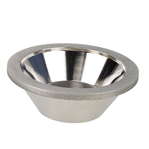 Yibuy CBN 150 Körnung 100 mm Außendurchmesser 20 mm Innendurchmesser Schalenförmige Diamant-Schleifscheibe