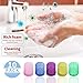 Jualyue Portable Travel Soap Sheets, 10 Pcs Disposable Soap Paper Flakes for Travel Outdoor Kitchen Toilet (Random Color)