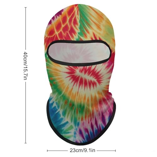 Balaclava para hombre y mujer, máscara para esquiar, máscara facial completa con diseño tie-dye, cubreboca para ciclismo miniatura 2