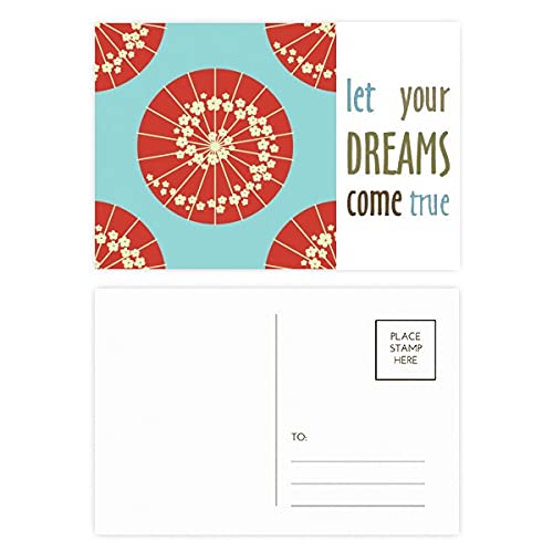 Cartes postales japonaises Sakura avec motif floral de la collection Dream Come True x20