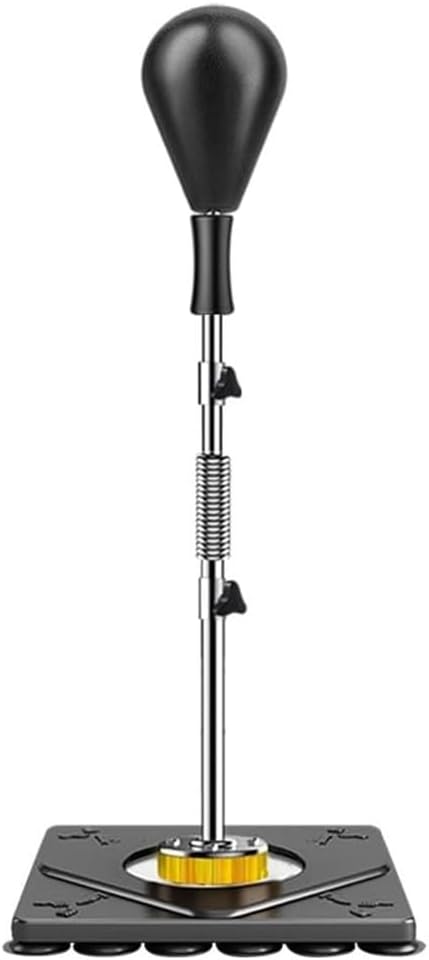 Free Standing Adjustable Height Reflex Ball, Vertical Professional Punching Bags Boxing Speed Punching Bag Target, for Adult & Kid Tumbler Fitness Training Equipment Sandbag