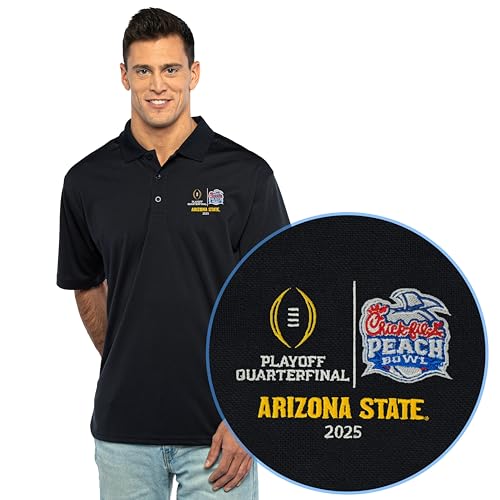 Polo deportivo Arizona State Sun Devils conmemorativo del Peach Bowl del fútbol Universitario