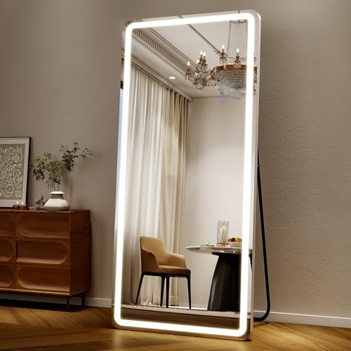 Easly Full Length Mirror with Lights - Modern Minimalist Home Decor - Image 2