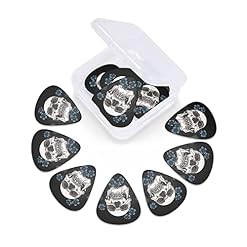 Médiators Guitare 12-Pack Fleurs Bleues Et Médiators Tête De Mort Pour Guitare Électrique Guitare Acoustique Diverses… - Les Beatles, Paul McCartney, John Lennon, RIngo Starr, George Harrison Médiators Guitare 12-Pack Fleurs Bleues Et Médiators Tête De Mort Pour Guitare Électrique Guitare Acoustique Diverses… – Image 5