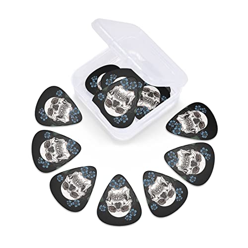 Médiators Guitare 12-Pack Fleurs Bleues Et Médiators Tête De Mort Pour Guitare Électrique Guitare Acoustique Diverses… - Les Beatles, Paul McCartney, John Lennon, RIngo Starr, George Harrison Médiators Guitare 12-Pack Fleurs Bleues Et Médiators Tête De Mort Pour Guitare Électrique Guitare Acoustique Diverses… – Image 6