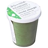 Pigmento Verde Musgo para Cemento y Escayola | Color Duradero y Vibrante | Fácil de Usar | Ideal para Creaciones DIY | Gran Velada | Hecho en España | 30 cc