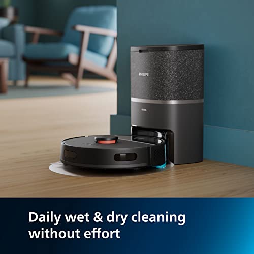 Philips HomeRun 3000 Series robot vacuum cleaner with mop, ultra-strong suction power 4000 Pa, laser navigation, 200 min run time, self emptying robotic cleaner for carpet and pet hair, App, XU3100/01 - Image 3