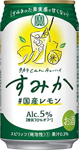 タカラcanチューハイ すみか #国産レモン[チューハイ 5度 日本 350ml×24本 缶]