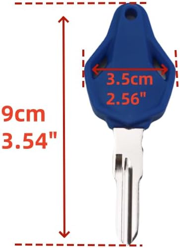 Motorcycle Keys Embryo Detachable Motorcycle Chip Key for MV Augusta F3 B3 F4 B4 MV800 750 920 (Blue)