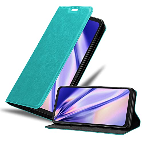 Cadorabo Funda Libro para Samsung Galaxy XCover Pro en Turquesa Petrol - Cubierta Proteccíon con Cierre Magnético, Tarjetero y Función de Suporte - Etui Case Cover Carcasa