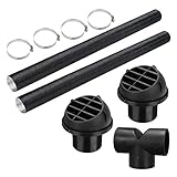 Zustand: Neu VORA 75Mm Auto Heizung Rohr Kanal T Stück Warmluftauslass Entlüftungsschlauch Clips Set für Standheizung Webasto Eberspacher