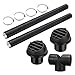 Liseng Tuyau de chauffage de voiture - 75 mm - Raccord en T - Pour conduit de ventilation d'air chaud - Kit pour chauffage auxiliaire Webasto Eberspacher