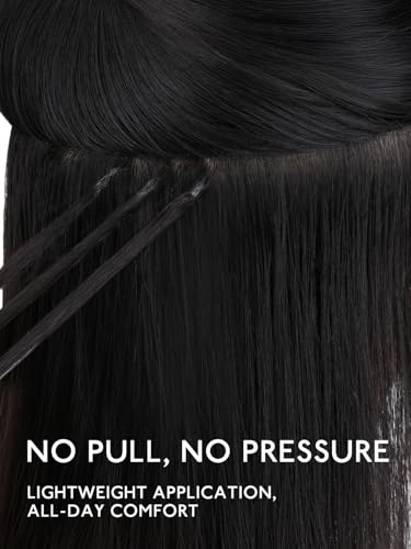 Image of WENNALlFE Mini Flat Tip Hair Extensions Human Hair, 50g 60s 20 Inch Light Blonde Highlighted Golden Blonde Remy Hair K Tip Hair Extensions Seamless Keratin Extensions De Cabello
