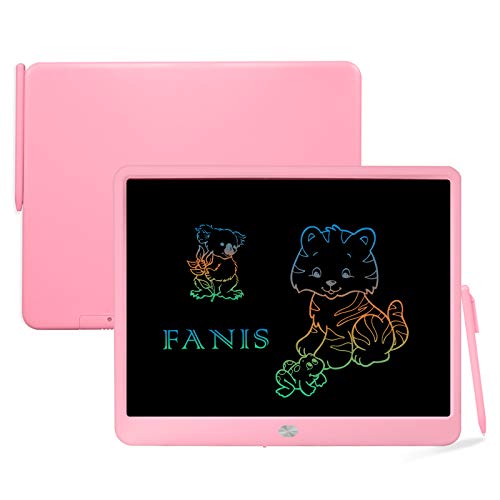 FANIS Tavoletta Grafica LCD da 15 pollici con stilo - Tavolo da disegno grafico elettronico - Blocco per scarabocchi per Ewriter portatile cancellabile digitale per bambini, famiglia, scuola