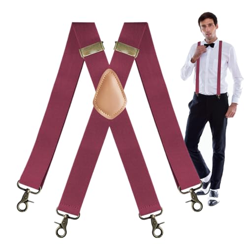 Bretelles pour homme et femme élastiques robustes à clips vintage