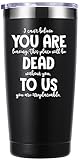 momocici You Are Dead To Us 20 OZ Tumbler.Coworker Leaving Going Away Farewell Gifts.New Job Goodbye Good Luck Thank You Birthday Christmas Gifts For Coworkers Men Women Boss Friends(Black)