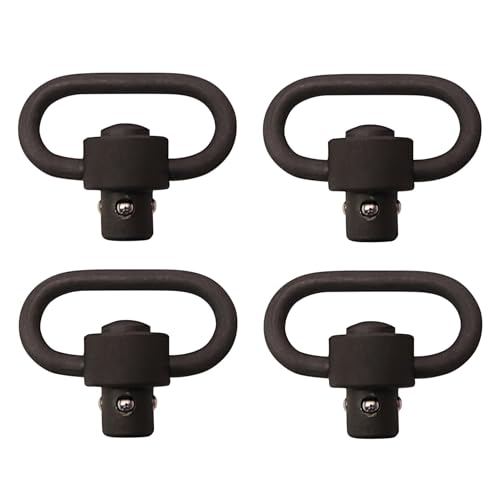 DETROIT LEATHER SHOP Push Button QD Gun Sling Swivel 1.25 Inch Four Pack