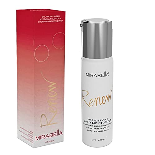 Mirabella Renew Age-Defying Daily Moisturizer for Face, Hydrating Face Moisturizer Helps Reduce...