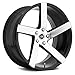 Spec-1 SPM-80 Custom Wheel - 20x10.5, 38 Offset, 5x112 Bolt Pattern, 73.1mm Hub - Gloss Black with Machined Face Rim