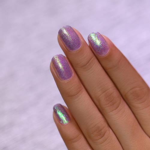 Image of ILNP Drive-In - Iridescent Deep Purple Holographic Jelly Nail Polish