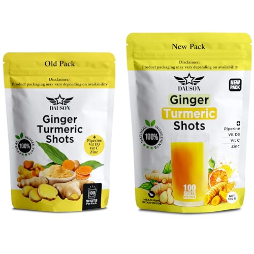 Ginger Turmeric Supplements with Piperine, Vitamin C, Vitamin D3 & Zinc | 100 Servings of Turmeric Ginger Shots for Joint, Heart, Brain, Gut & Skin Health | Ayurved | Powder - Image 6