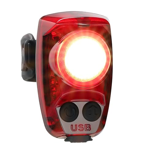 Cygolite Hotshot Pro– 200 Lumen Bike Tail Light [FLEXIBLE MOUNT TYPE]– 6 Night & Daytime Modes– User Adjustable Flash Speed- Compact Design– IP64 Water Resistant– USB Rechargeable–Great for Busy Roads