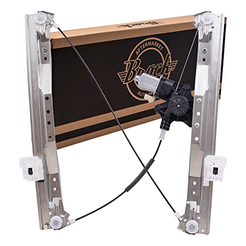 Brock Replacement Passengers Front Power Window Lift Regulator & Motor Assembly W/ 2 Pin Connector Compatible With 08-18 Grand Caravan Town & Country C/V 68030660Aa #TOP18