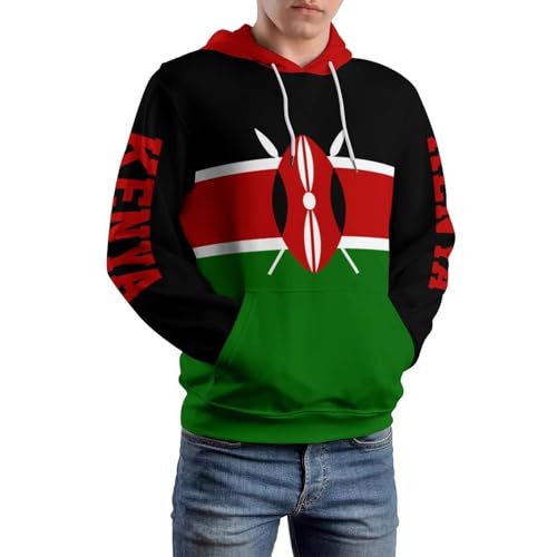 Sweat à capuche graphique pour homme pull chaud d'hiver avec poche