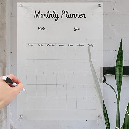 Tableau mémo en acrylique effaçable au design clair et simple de bureau